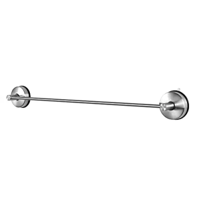 Afbeelding van JOMOLA handdoekhouder met zuignap zonder boren roestvrij staal geborsteld voor badkamer wandmontage keuken theedoekenhouder handdoekstang zilver 56 cm