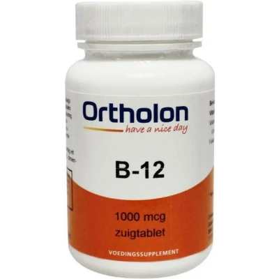 Afbeelding van Ortholon Vitamine B12 1000 Mcg Sublingual, 60 Zuig tabletten