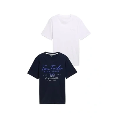 Afbeelding van TOM TAILOR T shirt voor heren, 20000 wit, M