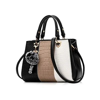 Afbeelding van Nicole &amp; Doris 2021 New Wave Dames Handtassen Messenger Bag Handtas Vrouwelijke Tas voor Pompom Zwart