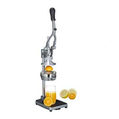 Afbeelding van Relaxdays handmatige citruspers frietsnijder sinaasappelpers roestvrij staal