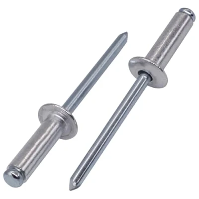 Afbeelding van SKIR&#039;CO (200 stuks) Aluminium blindklinknagels 5,0 x 16 mm, stalen doorn, popklinknagels, koepelkop, DIN 7337 klinknagels