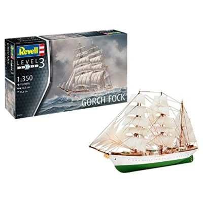 Afbeelding van 1:350 Revell 05432 Gorch Fock Ship Plastic Modelbouwpakket