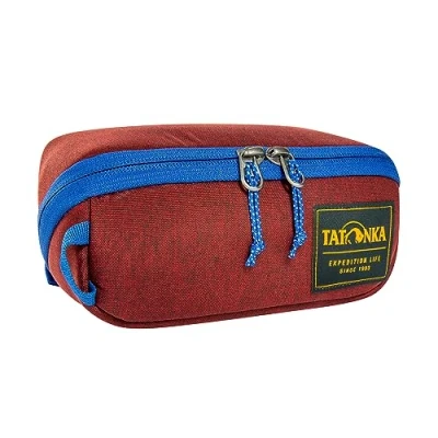 Afbeelding van Tatonka Toilettas Square Zip Pouch S (1L) Opklapbare waszak met 2 netvakken ritssluiting PFC/PFAS vrij 8 x 19 7 cm (Tango)