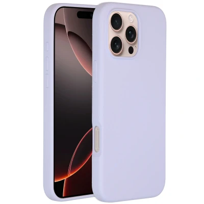 Afbeelding van Apple iPhone 16 Pro Max MagSafe Hoesje Siliconen en TPU (zacht) Accezz Softcase/Backcover Paars Telefoonhoesje