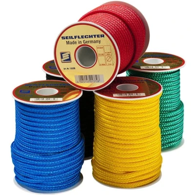 Afbeelding van Seilflechter Surfkoord Polypropyleen Gevlochten 5 mm x 20 meter op een Spoel Assorti 320 daN