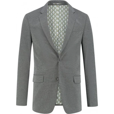 Afbeelding van Gents Colbert stretch grijs Maat 48