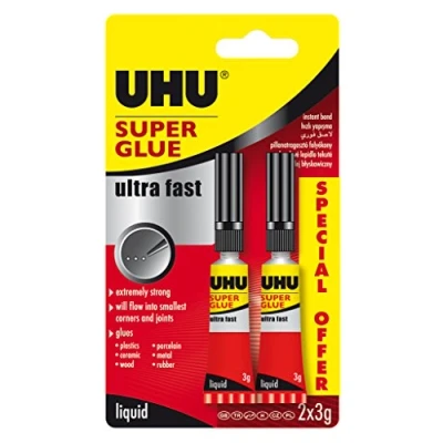 Afbeelding van UHU 3 62686 2 x g Blistercard Super Lijm