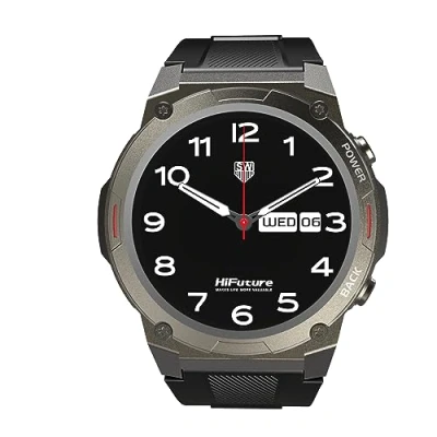 Afbeelding van HiFuture FutureGo MIX2 Smartwatch Horloge Heren &amp; Dames HD AMOLED Touchscreen Bluetooth 5.3 Hartslagmeter Stappenteller, Slaapmonitor Waterdicht Compatibel met Apple iOS en Android apparaten Kleur: Zwart