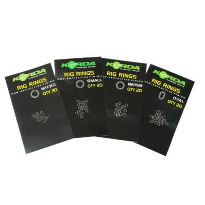 Afbeelding van Korda Rig Rings Non Reflective (20 pcs) Maat : Small