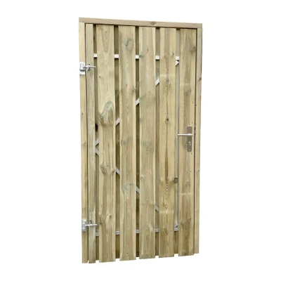 Afbeelding van Schutting tuinpoort compleet Grenen Poort: 195 cm 140 Tuingigant