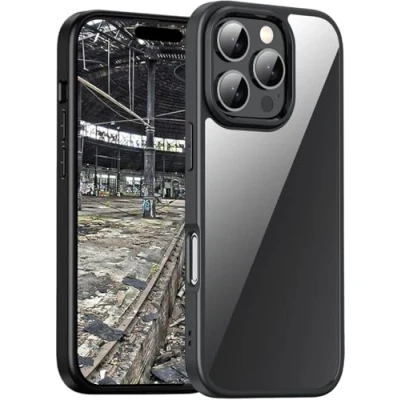 Afbeelding van JT Berlin Case Pankow Hybride hoes, compatibel met Apple iPhone 16 Pro Max, bescherming volgens de Amerikaanse militaire standaard, draadloos opladen (Qi), camera en displaybescherming,