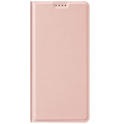 Afbeelding van Samsung Galaxy A55 Hoesje Kunstleder Dux Ducis Bookcase Rosé goud Telefoonhoesje