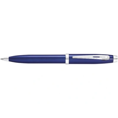 Afbeelding van Sheaffer 100 Glossy Blue Lacquer Balpen Kleur: Zwart De Vulpenwereld