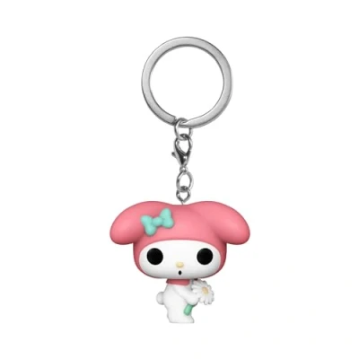 Afbeelding van Funko POP! Sleutelhanger: Hello Kitty My Melody (Spring Time) Novelty Sleutelhanger Verzamelbaar Minifiguur Vuller Cadeau Idee Officiële Merchandise Strips Fans Rugzak Decoratie