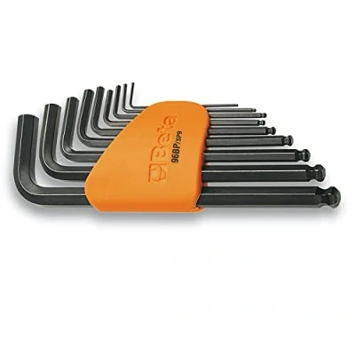 Afbeelding van Beta 9 delige set haakse stiftsleutels met kogelkop gebruneerd (art. 96BP) support 96BP/SC9 000960974