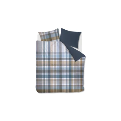 Afbeelding van Beddinghouse Eliott dekbedovertrek Tweepersoons 200x200/220 Blauw