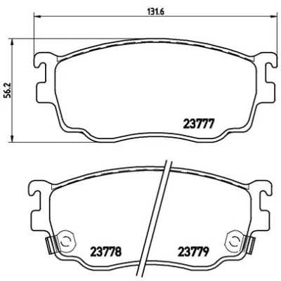 Afbeelding van Brembo Remblokset P 49 026
