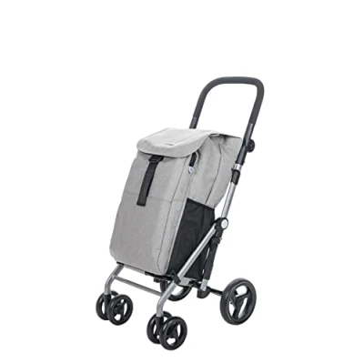 Afbeelding van Boodschappentrolley Classic Duo Grijs
