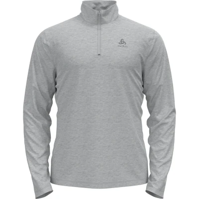 Afbeelding van Longsleeve Odlo Men Mid Layer 1/2 Zip Berra Grey Melange M
