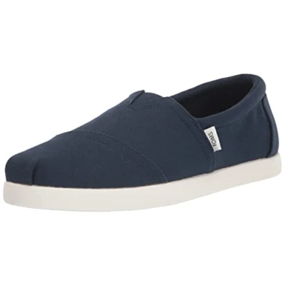 Afbeelding van TOMS Instappers, Heren, Maat: 44.5, Navy Textiel