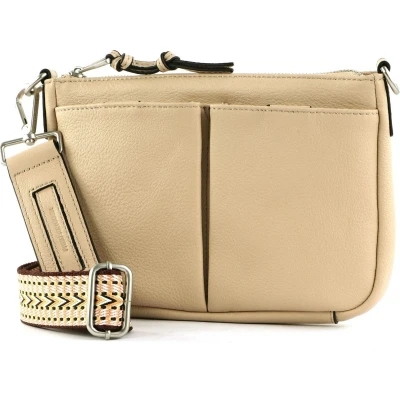 Afbeelding van FREDsBRUDER Leren Schoudertas Bloomfield Crossbody Beige