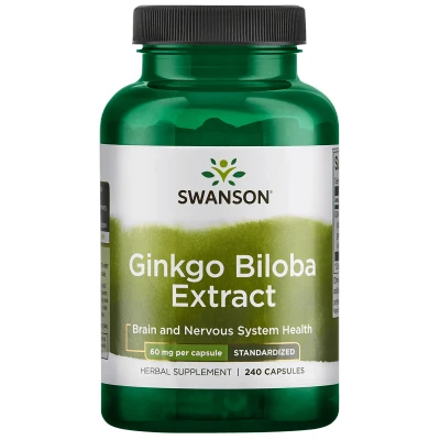 Afbeelding van Swanson Health Ginkgo Biloba Extract 60mg 240 capsules