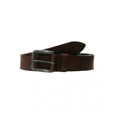 Afbeelding van JACK &amp; JONES leren riem JACVICTOR donkerbruin