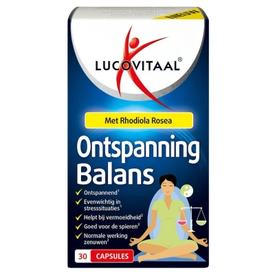 Afbeelding van Stapel tot 60% korting Lucovitaal Ontspanning Balans (30 Capsules)