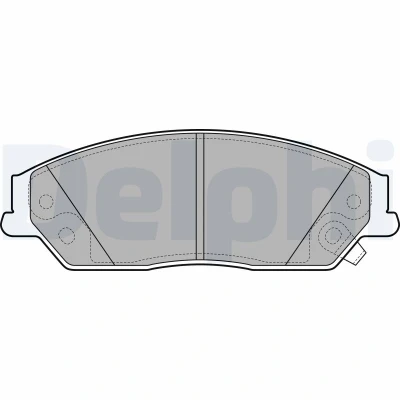 Afbeelding van Delphi Diesel Remblokset LP2714