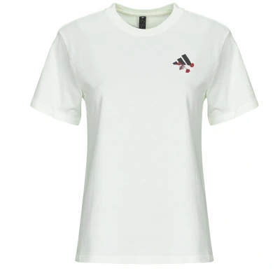 Afbeelding van adidas Sportswear Tiro Floral Graphic T shirt Dames Wit XS