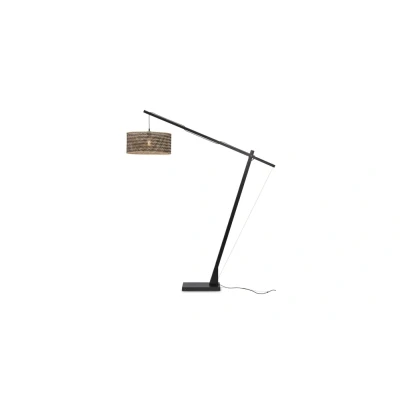 Afbeelding van Good&amp;Mojo Vloerlamp Java Bamboe XL Naturel Zwart 175x50x207cm