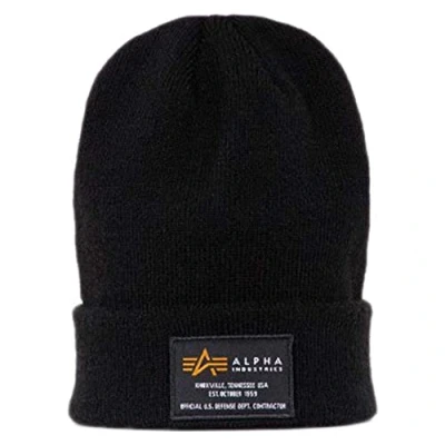 Afbeelding van Alpha Industries CREW Beanie Unisex Muts, Maat: One Size, Black