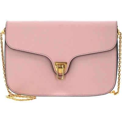Afbeelding van COCCINELLE Leren Schoudertas Beat Soft Crossbody New Pink Roze