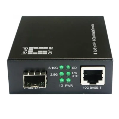 Afbeelding van LevelOne GVT 2051 netwerk media converter 10000 Mbit/s Zwart