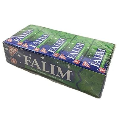 Afbeelding van Falim Kauwgom met muntaroma, zonder suiker, 20 x 5 stuks/140 g