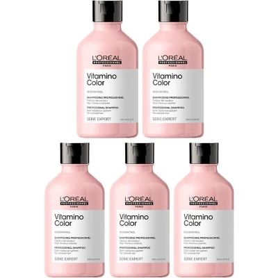 Afbeelding van 5x L&#039;Oréal Serie Expert Vitamino Shampoo 300ml bundel/set/pakket
