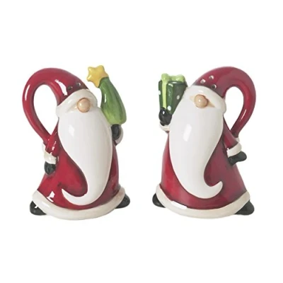 Afbeelding van Excelsa Santa Claus Zout en peperstrooierset, keramiek, rood, 6 x 4,5 8 cm, 2 stuks