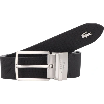 Afbeelding van Lacoste Riem, Heren, Maat: 120, Noir