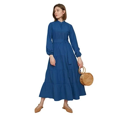 Afbeelding van TRENDYOL Damesjurk, Saxe Blue., 36