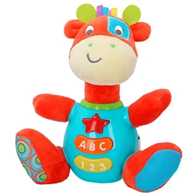 Afbeelding van winfun 85177 Jirafa met kleurrijke lichten, Spaanse taal, kleur/model gesorteerd