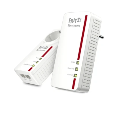 Afbeelding van AVM FRITZ!Powerline 1260E WLAN Set International WiFi 1200 Mbps 2 adapters