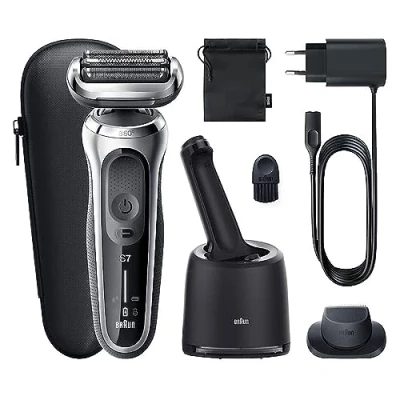 Afbeelding van Braun Series 7 71 S7200c Scheerapparaat met scheerblad Trimmer Zwart, Zilver