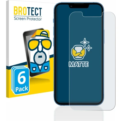 Afbeelding van BROTECT Screenprotector voor Apple iPhone 13 mini Folie Beschermfolie matte (6 Stuks)