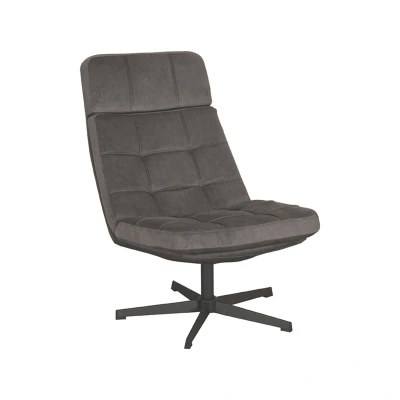 Afbeelding van Label51 Alvar fauteuil antraciet Stof
