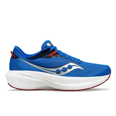 Afbeelding van Saucony Triumph 21 Hardloopschoenen neutraal, Heren, Maat: 45, Cobalt/silver Textiel/ synthetisch