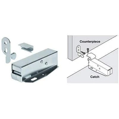 Afbeelding van IRONMONGERY WORLD® ZOLDER Kast LOFT Deurluik Klink Touch Push Catch