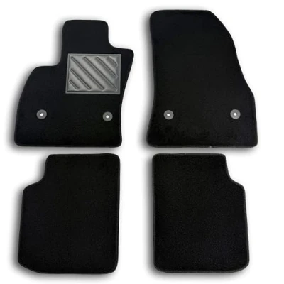 Afbeelding van Vloermatten voor Fiat 500L, Cross, Wagon, Restyling vanaf 2017 perfecte pasvorm antislip, PVC hakbeschermers Fix Anker ...