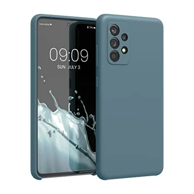Afbeelding van kwmobile telefoonhoesje geschikt voor Samsung Galaxy A52 / 5G A52s Hoesje met siliconen coating Smartphone case in antieksteen