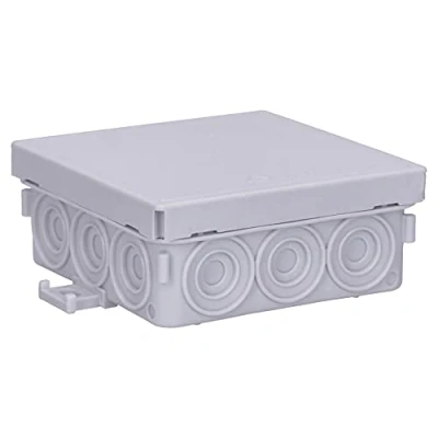 Afbeelding van 10 stuks Voxura aansluitdoos voor vochtige ruimtes verdeeldoos 85 x 37 mm IP55 AP grijs